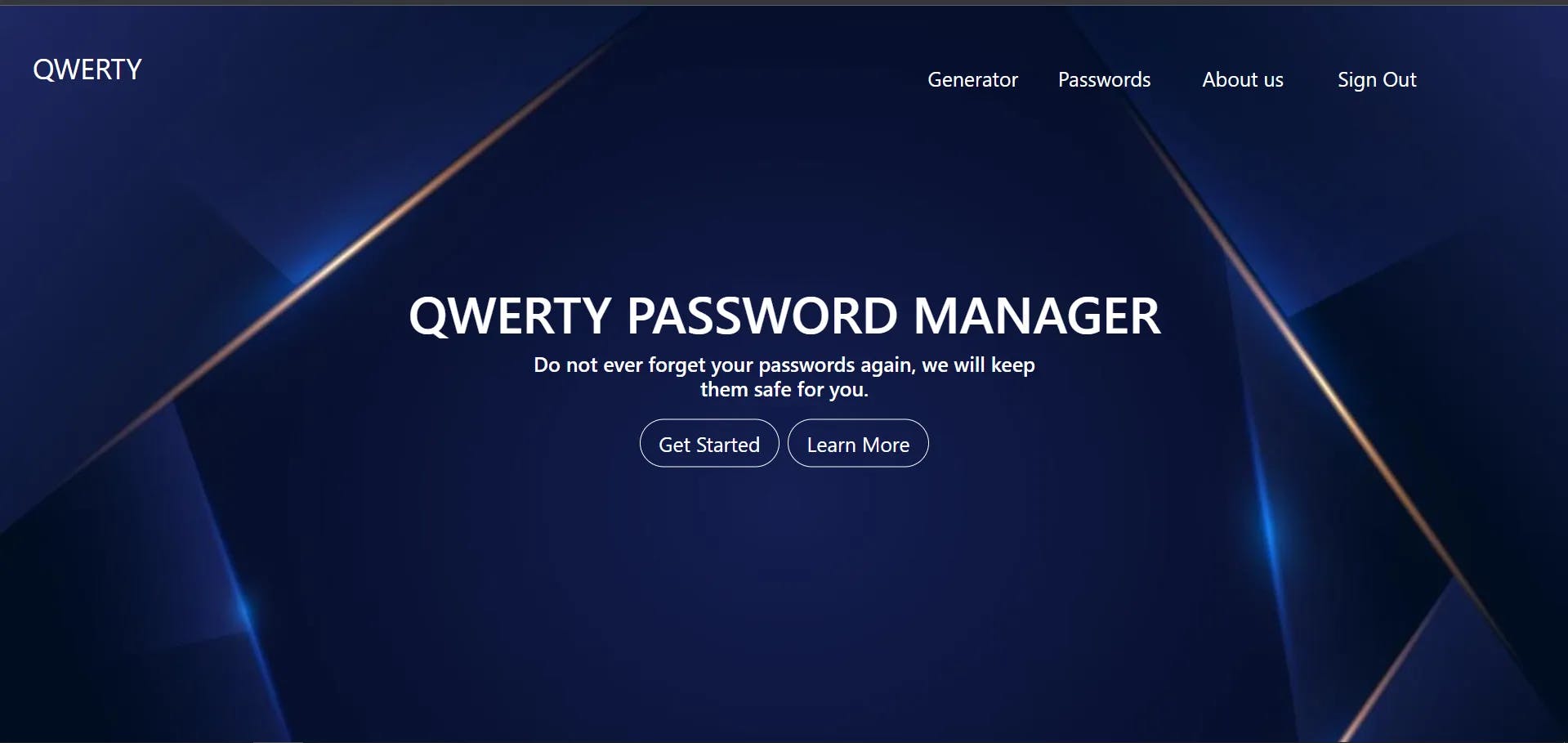 Qwerty Password Manager