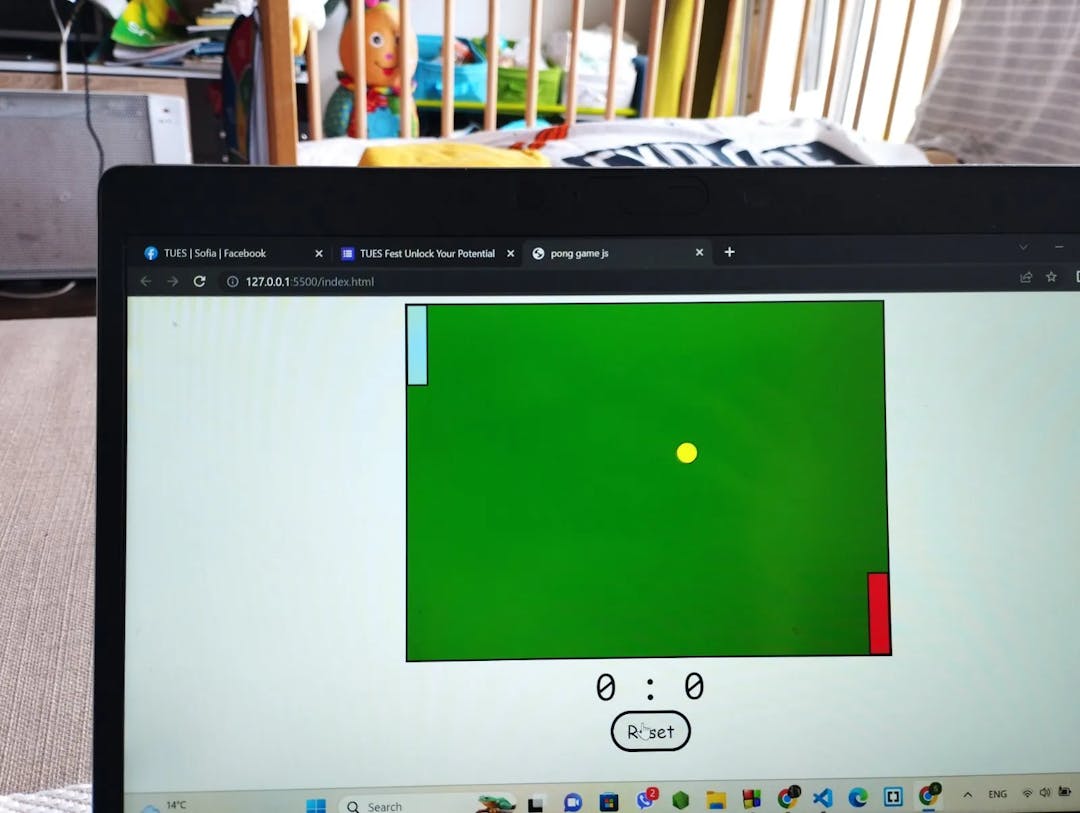 снимка 1 от проект pong game